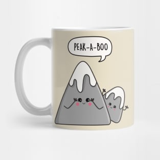 Peak-a-boo mountain pun Mug